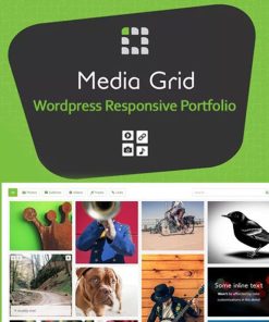 Media Grid – WordPress Responsive Portfolio【独立站媒体布局显示配置插件】