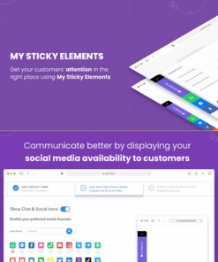 My Sticky Elements Pro【浮动图标客服联系插件】