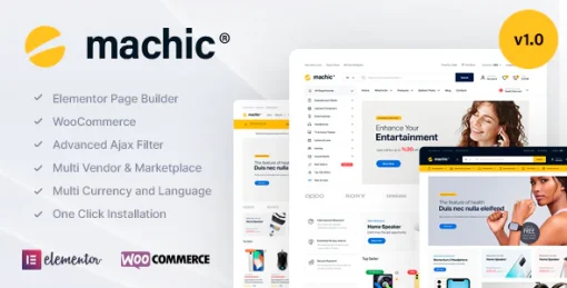 Machic – Electronics Store WooCommerce Theme【电子品类独立站店铺主题模板】
