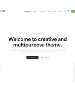 Amber Six | Creative and Multipurpose WordPress Theme【企业公司初创机构独立站主题模板】