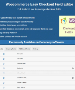 Woocommerce Easy Checkout Field Editor【独立站结账页面字段】