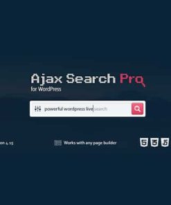 Ajax Search Pro v4.27.1 – Live WordPress Search & Filter Plugin【独立站Ajax实时搜索优化插件】