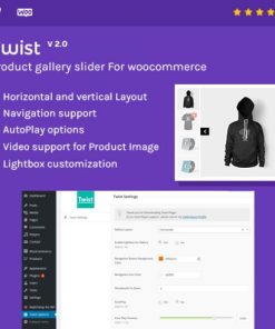 Product Gallery Slider for WooCommerce – Twist【独立站图片显示播放效果插件】