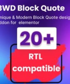 BWD Block Quote for elementor【独立站网站区块气泡样式插件】