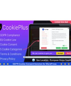 Cookie Plus – GDPR Cookie Consent Solution for WordPress【cookie合规管理插件】