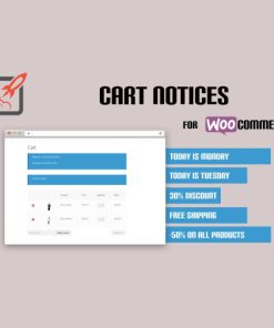 WooCommerce Cart Notices【结账购物车收银台弹出消息插件】