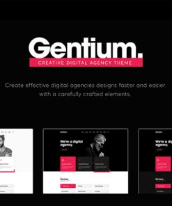 Gentium – A Creative Digital Agency WordPress Theme【数字代理商业主题模板】