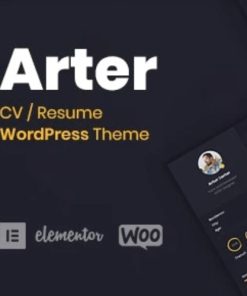 Arter – Personal Portfolio Resume WordPress Theme【个人简历作品设计主题模板】