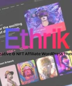 Ethrik – Creative & NFT Affiliate WordPress Theme【创意虚拟数字NFT产品市场加密货币主题模板】