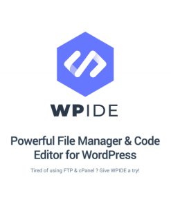 WPIDE PRO【WP文件代码图像编辑管理插件】